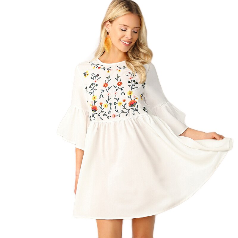 Women's Summer Embroidered Dress Women's Summer Embroidered Dress