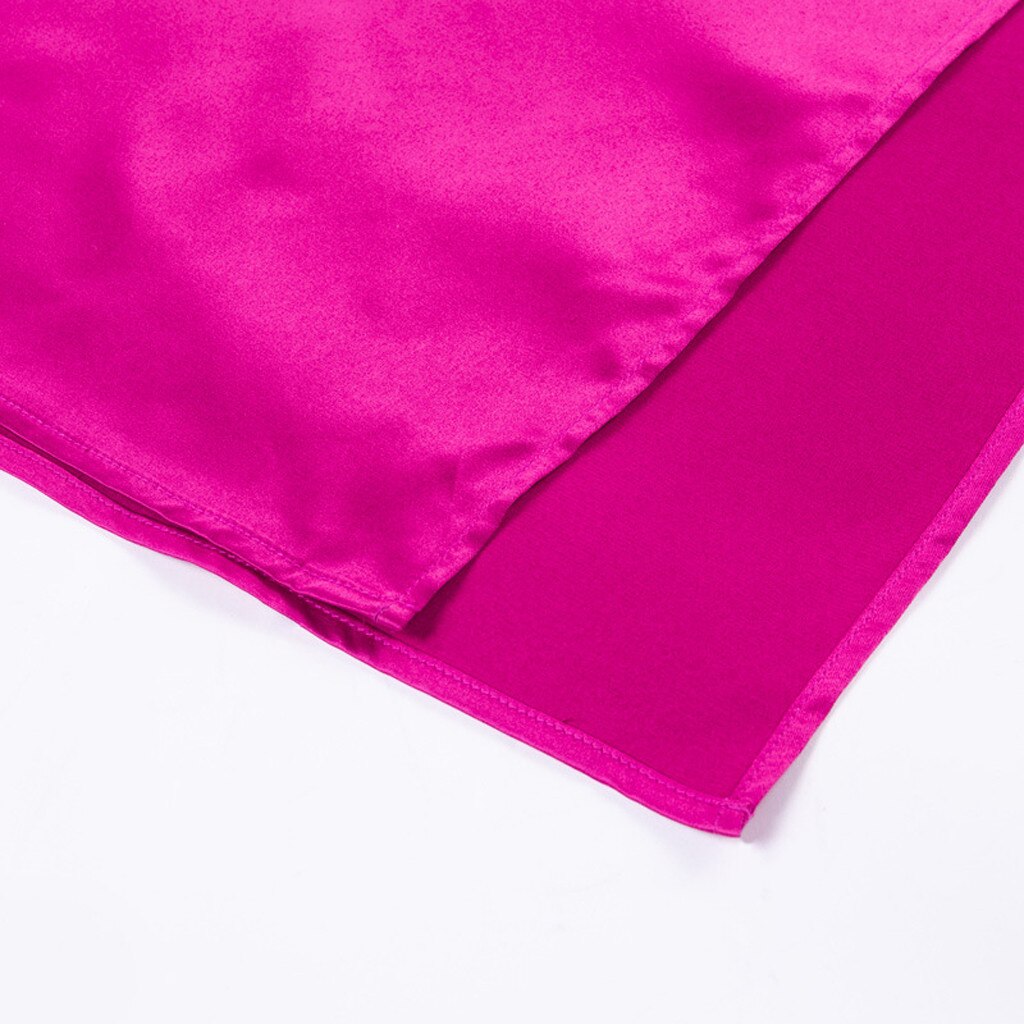 Satin V-Neck Maxi Dress for Women