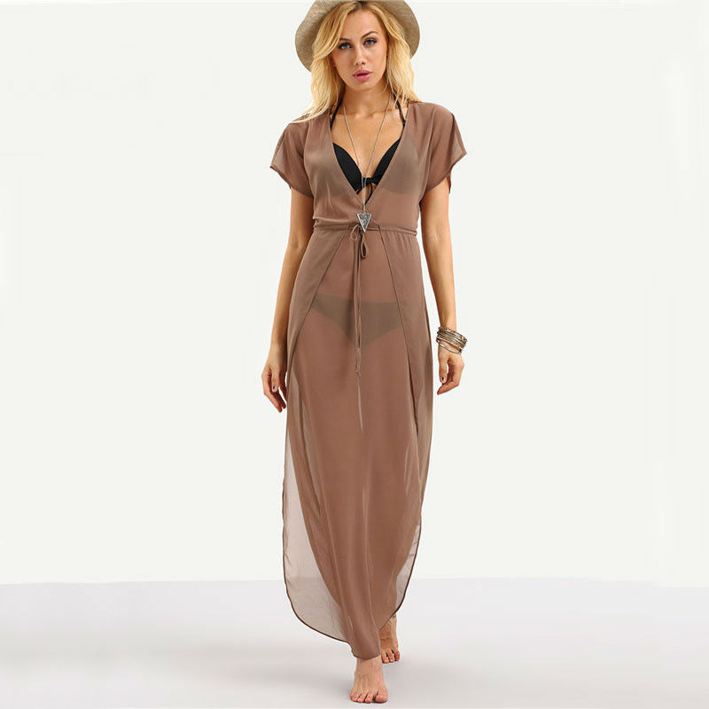 Fashion Bohemian Transparent Women's Beach Dress